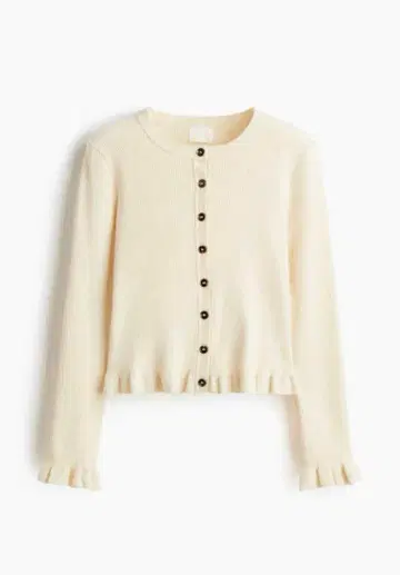 h&m 리브 니트 가디건