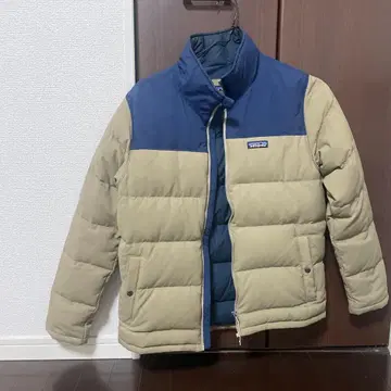 Patagonia 다운 자켓 M 베이지/네이비