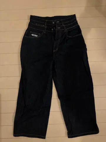 student apathy Double Waist Baggy Denim