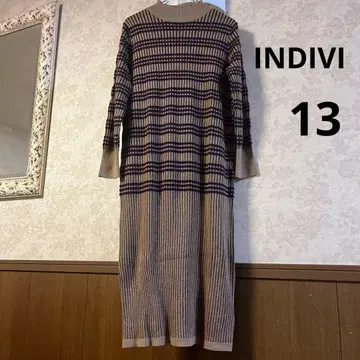 새상품급 빅 사이즈 13 인디비 롱 니트 원피스