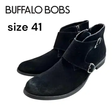 41 미사용 새상품! 버팔로 보브 스웨이드 몽 스트랩 슈즈 부츠