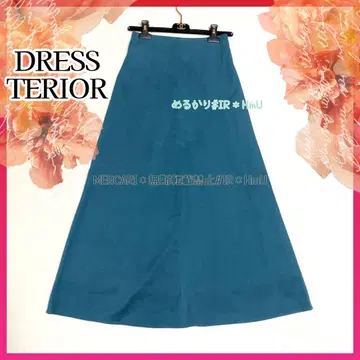 DRESS TERIOR 터콰이즈 플레어 스커트 38
