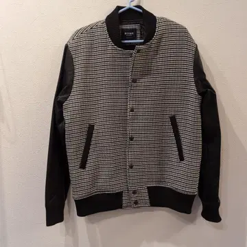 BEAMS HEART 체크 무늬 블루종 M