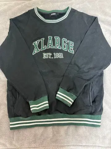 XLARGE 트레이닝복 블랙 그린