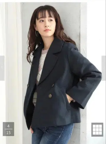 미사용 새상품 숏코트 테일러드 코트
