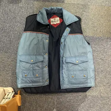 Windcrest 다운 베스트 파랑 블랙