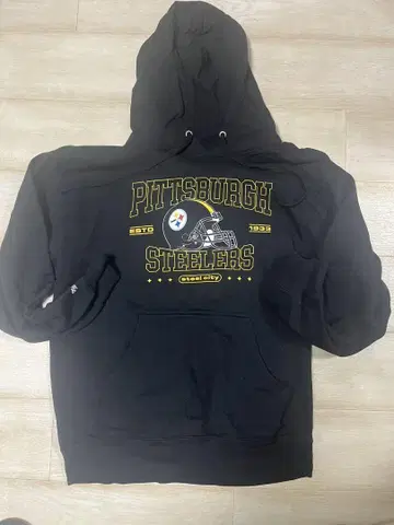 NFL 피츠버그 스틸러스 블랙 후드티 USL 사이즈