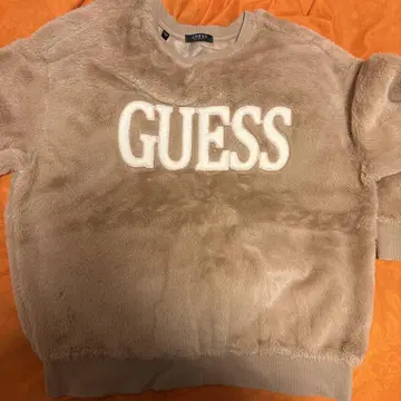GUESS 베이지 플리스 트레이닝복