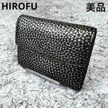[ 새상품급 ] HIROFU 히로후 컴팩트 지갑 3단 폴더형 지갑 실버