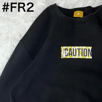 빅 사이즈 #FR2 맨투맨 박스 로고 라비트 XL 남성용 블랙