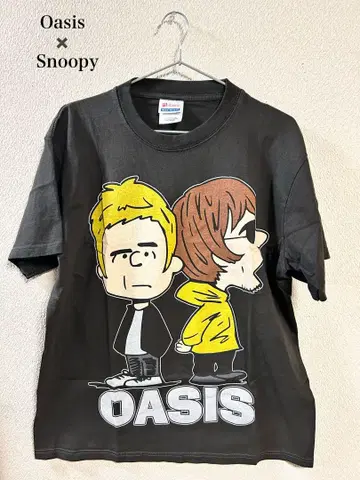 Oasis x Snoopy 콜라보 T셔츠 sizeL 미사용 새상품