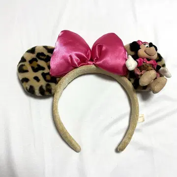 디즈니 머리띠 미니 레오파드 무늬