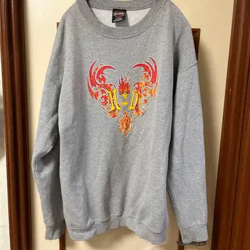 HARLEY-DAVIDSON 그레이 맨투맨 L