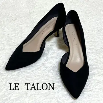 [ 새상품급 ] LE TALON 루탈론 사이드 오픈 펌프스 25cm 블랙