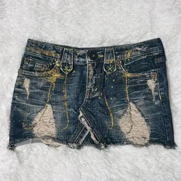 d.i.a. 데님 스커트 데미지 가공