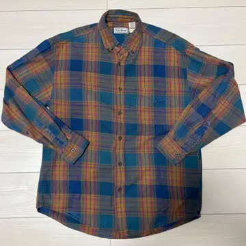 L.L.Bean 체크 무늬 플란넬 셔츠 M 사이즈