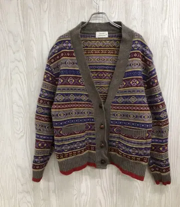 z-706 Maison CHANTOISE 기하학 패턴 가디건