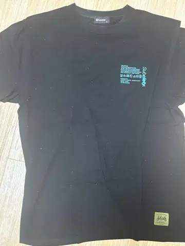 Subciety 블랙 T셔츠 100% 코튼
