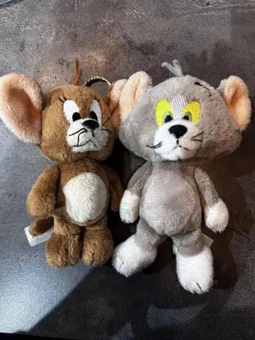 톰과 제리 봉제 인형 키링 세트