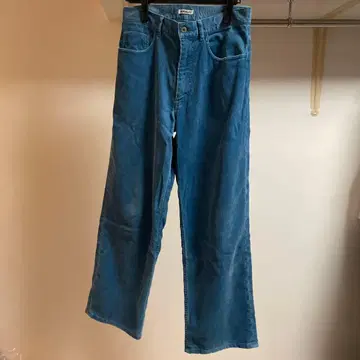 AURALEE DYE FINX CORDUROY WIDE 5P PANTS