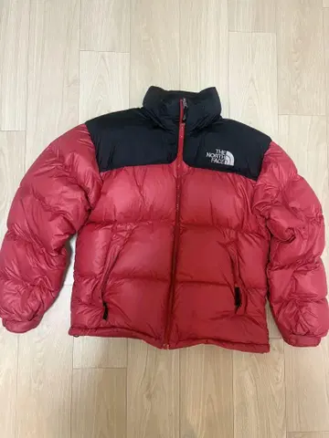 THE NORTH FACE 눕시 다운 자켓 레드/블랙