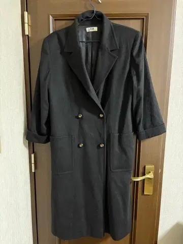 PIACENZA 캐시미어 코트 블랙