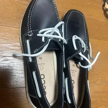 ecco 블랙 데크 슈즈 26cm