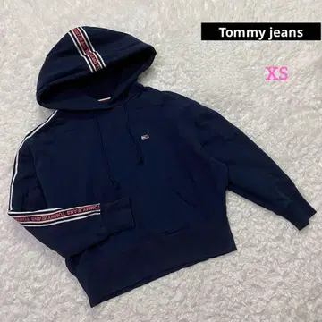 타미힐피거 Tommy jeans 네이비 크롭 후드티 여성용
