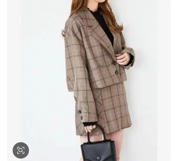 Heather 데일리 셋업 모듬 숏 자켓 셋업