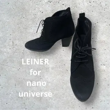 LEINER for nano universe 스웨이드 레이스업 부티