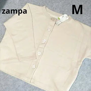 택 포함 zampa 베이지 가디건 5 버튼