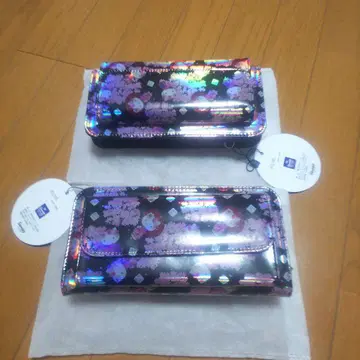 새상품 산리오 키티 벚꽃 사쿠라 장지갑 헬로키티 홀로그램 2개 세트