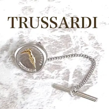 새상품급 TRUSSARDI 트루사르디 넥타이핀 실버 골드