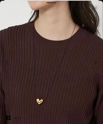 United Arrows 하트 코드 목걸이