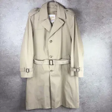 런던포그 LONDON FOG 트렌치코트 벨티드 38 베이지