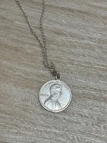 링컨 코인형 펜던트 목걸이