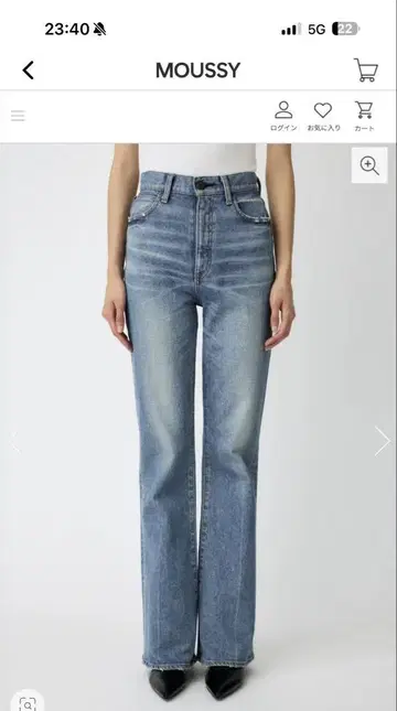 MOUSSY MVS FLARE 24인치 라이트 블루