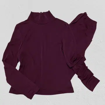 NORMA KAMALI 팬츠 셋업 레이온 하이넥 무지 M