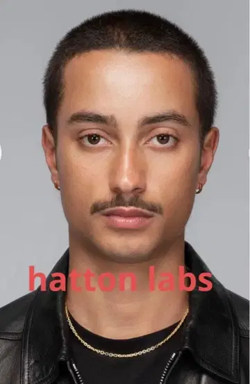 hatton labs EDGE HOOP EARRINGS / GOLD