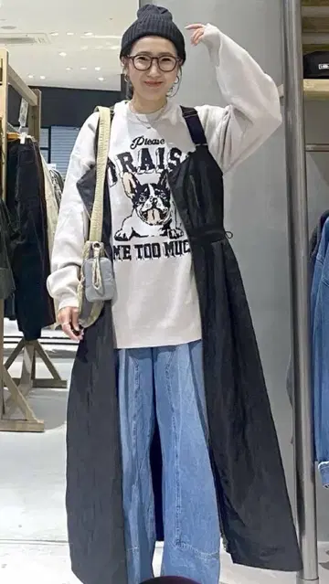 MA-1풍 원피스 블랙