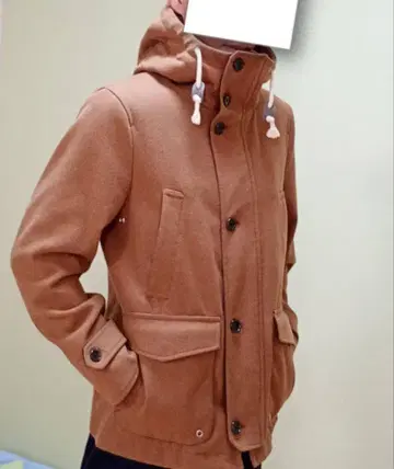 코엔 멜톤 후디드 코트 코엔 자켓 아우터
