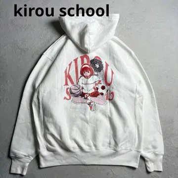kirou school Active girl 별주 한정판 지퍼 후디
