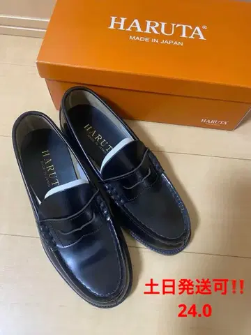 [새상품급] HARUTA 로퍼 24EEE 블랙
