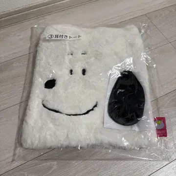 스누피 제일복권 귀 달린 토트백