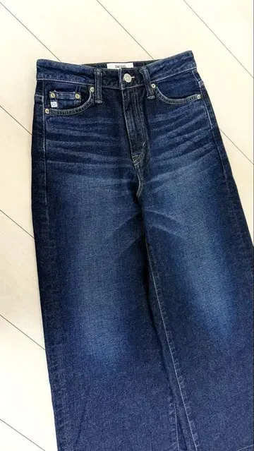 [ 미사용 ] SOMETHING LISA 와이드 데님 팬츠 S