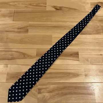 UNITED ARROWS 유나이티드 애로우즈 넥타이 도트 무늬 네이비
