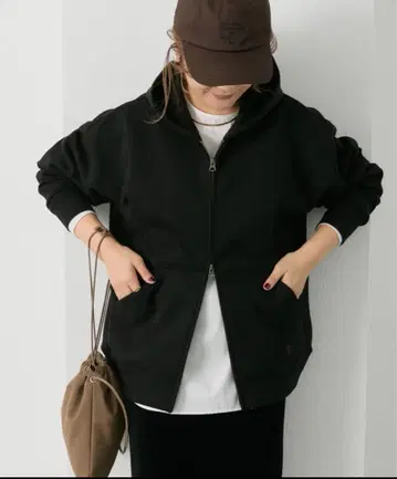 퓨어세신 종이상자 W 지퍼 후드티