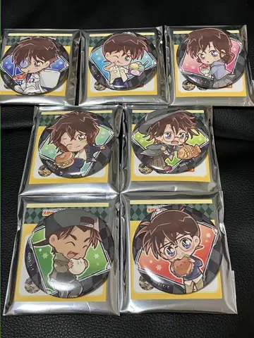 명탐정 코난 트레이딩 캔뱃지 정크푸드 괴도 키드 신이치 란 헤이지