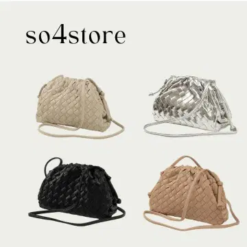 so4스토어 so4store 실버 뜨개질 숄더백