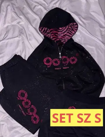 9090girl 셋업 OG Logo Glitter